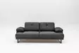 2-sits bäddsoffa Atelier del Sofa Mustang Antracit Polyester 199x99x83 cm - Bäddsoffor - 8683342766623 - 3