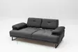 2-sits bäddsoffa Atelier del Sofa Mustang Antracit Polyester 199x99x83 cm - Bäddsoffor - 8683342766623 - 6