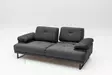 2-sits bäddsoffa Atelier del Sofa Mustang Antracit Polyester 199x99x83 cm - Bäddsoffor - 8683342766623 - 5