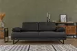 2-sits bäddsoffa Atelier del Sofa Mustang Antracit Polyester 199x99x83 cm - Bäddsoffor - 8683342766623 - 1