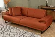 3-sits bäddsoffa Atelier del Sofa Mustang Orange Polyester 239x99x83 cm - Bäddsoffor - 8683342766593 - 3