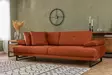 3-sits bäddsoffa Atelier del Sofa Mustang Orange Polyester 239x99x83 cm - Bäddsoffor - 8683342766593 - 2
