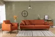 3-sits bäddsoffa Atelier del Sofa Mustang Orange Polyester 239x99x83 cm - Bäddsoffor - 8683342766593 - 4