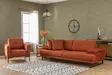 3-sits bäddsoffa Atelier del Sofa Mustang Orange Polyester 239x99x83 cm - Bäddsoffor - 8683342766593 - 5