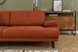3-sits bäddsoffa Atelier del Sofa Mustang Orange Polyester 239x99x83 cm - Bäddsoffor - 8683342766593 - 8