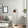 Golvlampa Opviq Y?ldo Svart Koppar Metall 30 x 17 cm 120 cm - Golv- och bordslampor - 8681875502763 - 1