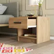 Sängbord Hanah Home Grande 3622 Ek Spånskiva 52x46,8x45 cm - Nattduksbord - 8683342214773 - 3