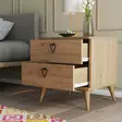 Sängbord Hanah Home Versa Ce 3632 Ek Spånskiva 52x55,1x45 cm - Nattduksbord - 8683342214803 - 3