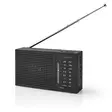 FM-radio | Portabel design | AM / FM | Batteridriven | Analog | 1.5 W | Svart Vit Skärm | Hörlursuttag | IP20 | Svart - Radioapparater - 5412810329533 - 40