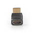 HDMI Adapter | HDMI Kontakt | HDMI Utgång | Guldplaterad | Vinklat 270° | ABS | Svart | 1 st. | Låda - Videokontakter och pluggar - 5412810289943 - 2