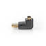 HDMI Adapter | HDMI Kontakt | HDMI Utgång | Guldplaterad | Vinklat 270° | ABS | Svart | 1 st. | Låda - Videokontakter och pluggar - 5412810289943 - 3