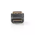 HDMI Adapter | HDMI Kontakt | HDMI Utgång | Guldplaterad | Vinklat 270° | ABS | Svart | 1 st. | Låda - Videokontakter och pluggar - 5412810289943 - 20