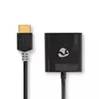 HDMI Adapter | HDMI Kontakt | USB Micro-B Hona / VGA hona 15p / 3.5 mm Hona | Guldplaterad | Rak | PVC | Antracit | 1 st. | Låda - HDMI-kablar - 5412810264353 - 31