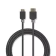 High Speed HDMI kabel med Ethernet | HDMI Kontakt | HDMI Mini kontakt | 4K@60Hz | 18 Gbps | 2.00 m | Rund | PVC | Antracit | Kartong med fönster - HDMI-kablar - 5412810264803 - 75