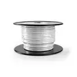 IEC (Coax) CAT6 kombikabel på rulle | RG58 | 75 Ohm | Dubbelskärmad | ECA | 10.0 m | Rund | Vit | Rulle - Antennkablar - 5412810320363 - 10