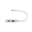 Mini Displayport-kabel | DisplayPort 1.2 | Mini DisplayPort Hane | DVI-D 24+1-Pin Hona / HDMI ingång / VGA hona 15p | 21.6 Gbps | Nickelplaterad | 0.20 m | Rund | PVC | Vit | Plastpåse - Dator och nätverk - 5412810263813 - 4
