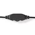 PC headset | Over-Ear | Stereo | 1x 3.5 mm / 2x 3.5 mm | Vikbara Mikrofon | Svart - Nedis produkter - 5412810415373 - 46