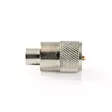 PL259 Kontakt | Rak | Hane | Nickelplaterad | 50 Ohm | Löda | Kabel input diameter: 6.0 mm | Metall | Silver | 25 st. | Kuvert - Antennkontakter och adaptrar - 5412810299973 - 1