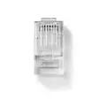 RJ45-kontakt | Hane | Solid UTP CAT6 | Rak | Guldplaterad | 10 st. | Polycarbonate | Transparent | Låda - Dator och nätverk - 5412810289363 - 30