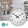 Väggklocka | Diameter: 380 mm | Plast | Silver / Vit - Klockor - 5412810270293 - 2
