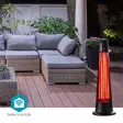 SmartLife Patio värmare | Wi-Fi | 1200 W | 2 Värmeinställningar | Svängning | Skydd för att ramla | IP24 | Svart - Nedis produkter - 5412810447343 - 5