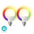 SmartLife Full Färg Glödlampa | E27 | 806 lm | 9 W | RGB / Varm till cool vit | 2700 - 6500 K | Android / IOS | Glödlampa | 2 st. - Ljuskällor - 5412810335473 - 1