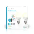 SmartLife Full Färg Glödlampa | E27 | 806 lm | 9 W | RGB / Varm till cool vit | 2700 - 6500 K | Android / IOS | Glödlampa | 2 st. - Ljuskällor - 5412810335473 - 66