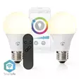 SmartLife Full Färg Glödlampa | E27 | 806 lm | 9 W | RGB / Varm till cool vit | 2700 - 6500 K | Android / IOS | Glödlampa | 2 st. - Ljuskällor - 5412810335473 - 51