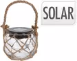 Solcellsbelysning i glasburk macrame - Dekorationsljus - 8719202572063 - 1