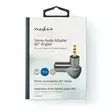 Stereo Audio Adapter | 3.5 mm Hane | 3.5 mm Hona | Guldplaterad | Rak | Aluminium | Grått Med Metall / Guld | 1 st. | Kartong med täckt fönster - Nedis produkter - 5412810333493 - 66
