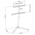 Golvstativ | 49 - 70 " | Maximal skärmvikt som stöds: 40 kg | V-shape Design | Anti-tip rem | Snäpplås | Aluminium / Stål | Svart - TV-stativ - 5412810328833 - 80