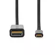 USB-C Adapter | USB 3.2 Gen 1 | USB-C Hane | DisplayPort Hane | 4K@60Hz | 2.00 m | Rund | Guldplaterad | PVC | Svart | Låda - Dator och nätverk - 5412810406333 - 10