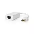USB-nätverkskort | USB 2.0 | 100 Mbps | USB-A Hane | RJ45 Hona | 0.20 m | Rund | Guldplaterad / Nickelplaterad | Bar koppar | Vit | Låda - Dator och nätverk - 5412810328703 - 1