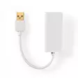USB-nätverkskort | USB 2.0 | 100 Mbps | USB-A Hane | RJ45 Hona | 0.20 m | Rund | Guldplaterad / Nickelplaterad | Bar koppar | Vit | Låda - Dator och nätverk - 5412810328703 - 30