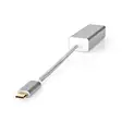 USB-nätverkskort | USB 3.2 Gen 1 | 1 Gbps | USB-C Hane | RJ45 Hona | 0.20 m | Rund | Guldplaterad | Förtent Koppar | Silver | Kartong med täckt fönster - Dator och nätverk - 5412810331673 - 40