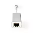 USB-nätverkskort | USB 3.2 Gen 1 | 1 Gbps | USB-C Hane | RJ45 Hona | 0.20 m | Rund | Guldplaterad | Förtent Koppar | Silver | Kartong med täckt fönster - Dator och nätverk - 5412810331673 - 20