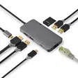 USB Multi-Port Adapter | 7-in-1 | USB 3.2 Gen 1 | USB-C Hane | HDMI Utgång / Micro SD / RJ45 Hona / SD / USB-C Hona / 3x USB-A Hona | 5 Gbps | 0.20 m | Rund | Guldplaterad | PVC | Antracit | Låda - Dator och nätverk - 5412810414253 - 51