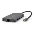USB Multi-Port Adapter | 7-in-1 | USB 3.2 Gen 1 | USB-C Hane | HDMI Utgång / Micro SD / RJ45 Hona / SD / USB-C Hona / 3x USB-A Hona | 5 Gbps | 0.20 m | Rund | Guldplaterad | PVC | Antracit | Låda - Dator och nätverk - 5412810414253 - 1