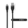 USB-kabel | USB 2.0 | USB-A Hane | USB-C Hane | 15 W | 480 Mbps | Nickelplaterad | 1.50 m | Rund | Silikon | Svart | Låda - Dator och nätverk - 5412810417933 - 2