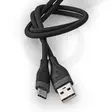 USB-kabel | USB 2.0 | USB-A Hane | USB-C Hane | 15 W | 480 Mbps | Nickelplaterad | 1.50 m | Rund | Silikon | Svart | Låda - Dator och nätverk - 5412810417933 - 54