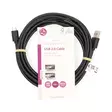 USB-kabel | USB 2.0 | USB-A Hane | USB Micro-B Hane | 10 W | 480 Mbps | Nickelplaterad | 3.00 m | Rund | PVC | Svart | Label - Dator och nätverk - 5412810421633 - 66