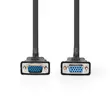 VGA-kabel | VGA Hane | VGA hona 15p | Nickelplaterad | Maximal upplösning: 1280x800 | 5.00 m | Rund | ABS | Svart | Label - Dator och nätverk - 5412810421343 - 10