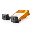 RJ45 nätverkskabel för fönstergenomföring | UTP | RJ45 (8P8C) hona | RJ45 (8P8C) hona | 0,30 m | Platt | PVC | Orange | Låda - Dator och nätverk - 5412810424573 - 1