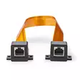 RJ45 nätverkskabel för fönstergenomföring | UTP | RJ45 (8P8C) hona | RJ45 (8P8C) hona | 0,30 m | Platt | PVC | Orange | Låda - Dator och nätverk - 5412810424573 - 10