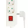 Gren kontakt | Jordad kontakt / Typ F (CEE 7/7) | 5-vägs | 1.50 m | 3680 W | 16 A | USB-anslutning | På / av-knapp | Vit - Förlängningskablar - 5412810481743 - 45