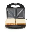 Sandwich Maker | 750 W | Sandwichplattor | Automatisk temperaturkontroll | Non-stick-beläggning | Svart - Smörgåsgrillar och brödrostar - 8711902090663 - 12