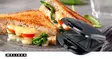 Sandwich Maker | 750 W | Sandwichplattor | Automatisk temperaturkontroll | Non-stick-beläggning | Svart - Smörgåsgrillar och brödrostar - 8711902090663 - 90