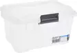 Förvaringslåda 1500 ml transparent svart låsmekanism - Förvaringslådor och korgar - 8719987491023 - 1