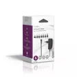 Universal nätadapter | 24 W | 9 - 24 V DC | 1.80 m | 1.0 A - 1.5 A A | 6 plug(s) | Svart - Allmänna strömförsörjningar och adaptrar - 5412810267163 - 69
