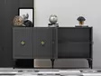 Konsolbord Hanah Home Midas Antracit Guld Spånskiva 150x79x40 cm - Byråer och skåp - 8683742835783 - 5